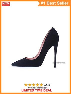 Women's Pointed Toe Stiletto High Heel Pumps 4.7 inch Party Dress Shoes